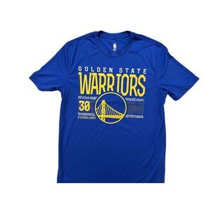 Golden State Warriors Shirt Mens Medium Blue NBA Basketball‎ Stephen Curry 30